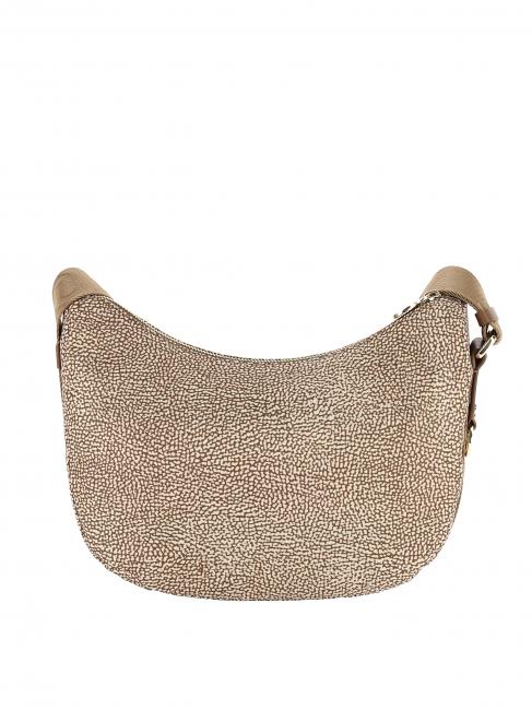 BORBONESO Bolso LUNA Hobo, Pequeño beiger yegua - Bolsos Mujer
