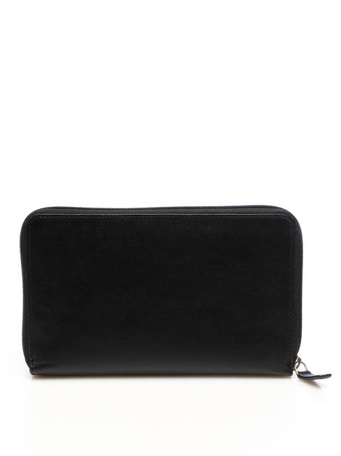 MONTE ROSA Tarjetero de piel negro - Carteras Mujer