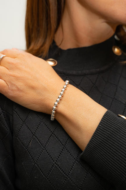   Pulsera mujer con esferas ACERO - Pulseras