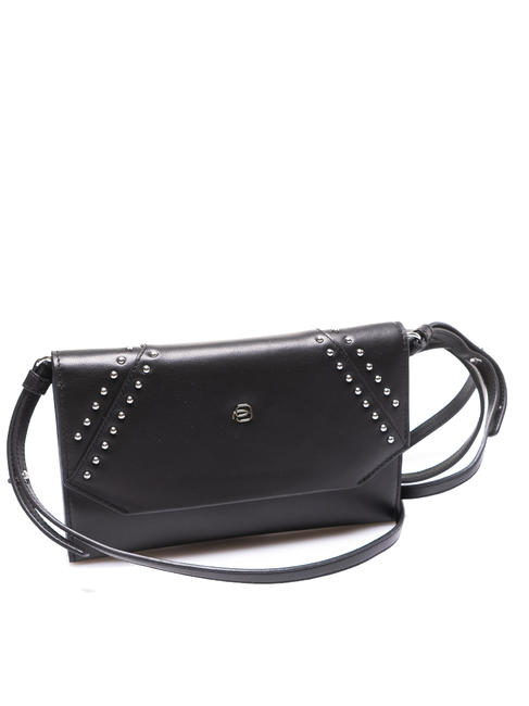 MUSE Cartera clutch en piel nero2 - Carteras Mujer
