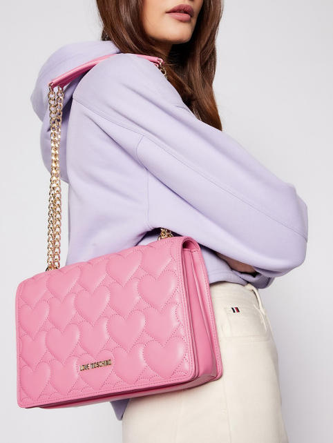 HEART QUILTED Bolsa convertible negro - Bolsos Mujer