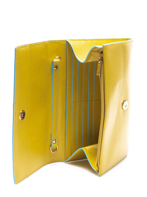 CAMPIONARIO - BLUE SQUARE Cartera clutch en piel AMARILLO 5 - Carteras Mujer