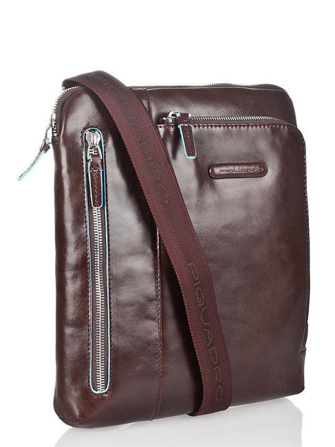 Bolso CUADRADO AZUL, soporte para iPad CAOBA - Bandoleras Hombre