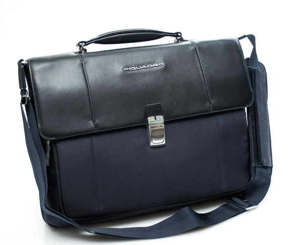 Maletin LINK 2, para port&aacute;til de 13&rdquo;, expandible azul - Maletines de Trabajo