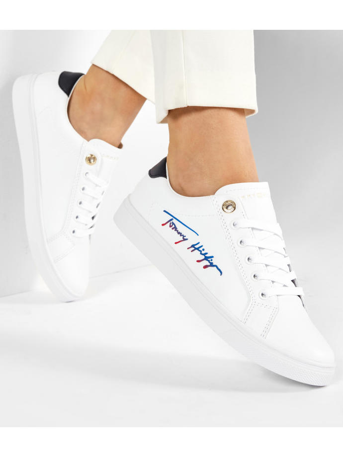 Tommy Hilfiger Th Signature Zapatillas Para Mujer Blanco - ¡Compra A  Precios De Outlet!