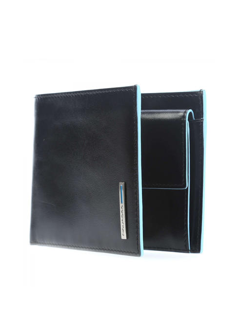 Cartera CUADRADO AZUL negro - Carteras Hombre