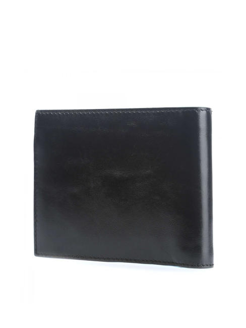 Cartera CUADRADO AZUL negro - Carteras Hombre