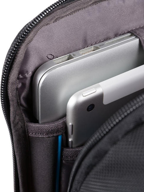 BRIEF 2 mochila para portátil y soporte para ipad en tejido reciclado negro - Mochilas para portátil