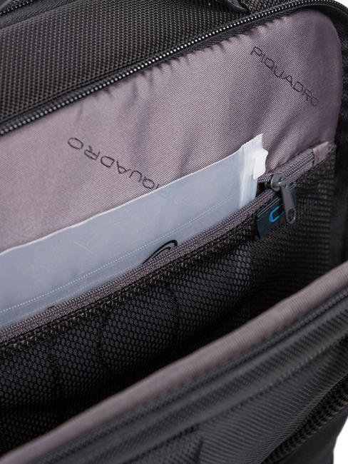 BRIEF 2 mochila para portátil y soporte para ipad en tejido reciclado negro - Mochilas para portátil