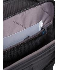 PIQUADRO BRIEF 2 mochila para portátil y soporte para ipad en tejido reciclado negro - Mochilas para portátil - 7