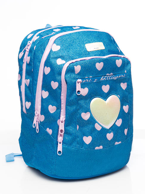 CUORI e BATTICUORI Mochila mezclilla - Mochilas Escuela & Tiempo Libre