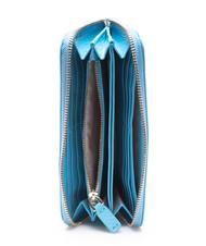 COCCINELLE  Billetera METALLIC SOFT en cuero natural Piscina - Carteras Mujer - 3