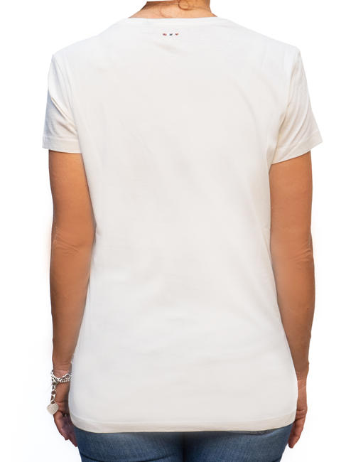 SALDIERA BONE Camiseta de algod&oacute;n para mujer hueso - camiseta