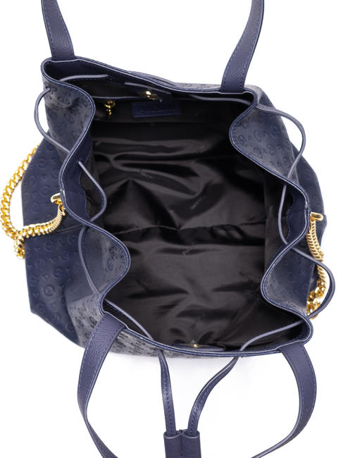 HERITAGE EMBOSSED bolso azul - Bolsos Mujer