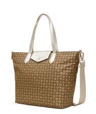POLLINI HERITAGE SOFT HERITAGE SOFT Bolso shopper, con bandolera bolso heritage de nailon suave marr&oacute;n / dorado - Bolsos Mujer - 2