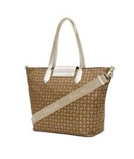 POLLINI HERITAGE SOFT HERITAGE SOFT Bolso shopper, con bandolera bolso heritage de nailon suave marr&oacute;n / dorado - Bolsos Mujer - 3