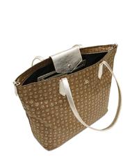 POLLINI HERITAGE SOFT HERITAGE SOFT Bolso shopper, con bandolera bolso heritage de nailon suave marr&oacute;n / dorado - Bolsos Mujer - 5