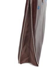 PIQUADRO Carpeta CUADRADO AZUL, soporte para PC de 15.6 ", expandible CAOBA - Maletines de Trabajo - 4