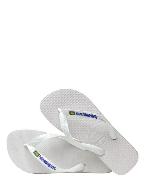 BRASIL LOGO Chanclas para hombre blanco - Zapatos unisex