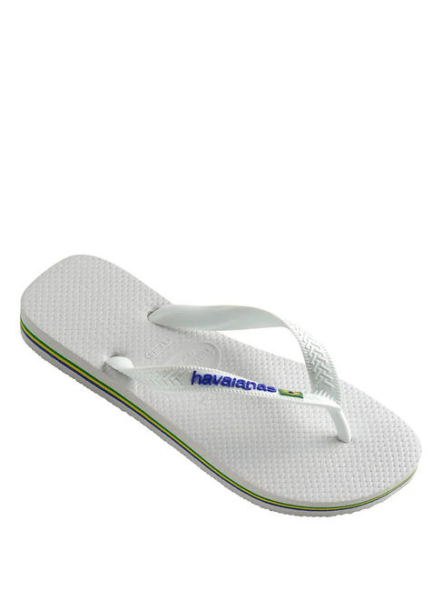 BRASIL LOGO Chanclas para hombre blanco - Zapatos unisex