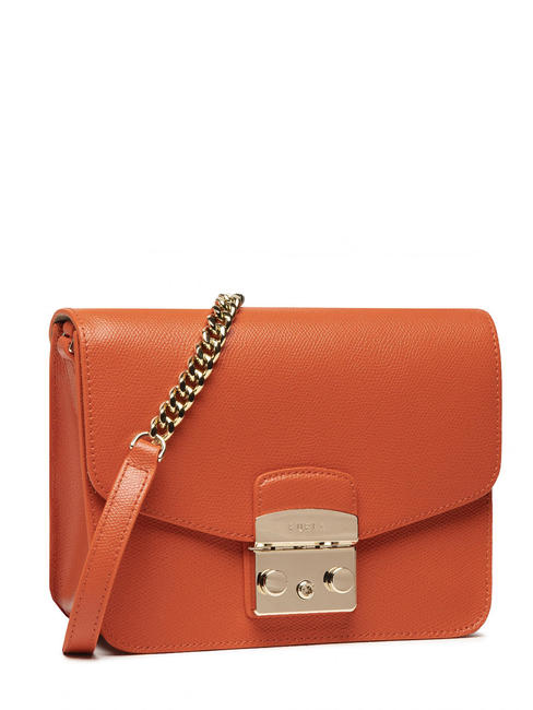 METROPOLIS S Bolso bandolera METROPOLIS S Mini, en piel Mandarina - Bolsos Mujer