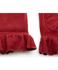 TOSCA BLU guanto con rouche in suede  Burdeos - Guantes - 3