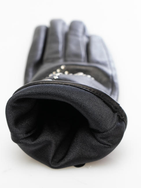 guanto con borchie  negro - Guantes