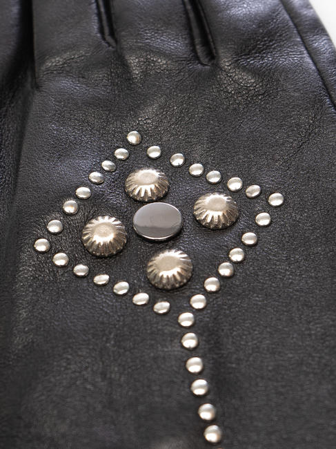 guanto con borchie  negro - Guantes