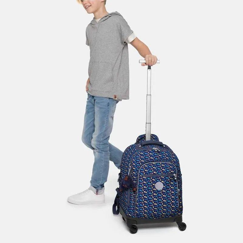 Kipling Echo Mochila Con Carro Noctueye - ¡Compra A Precios De Outlet!