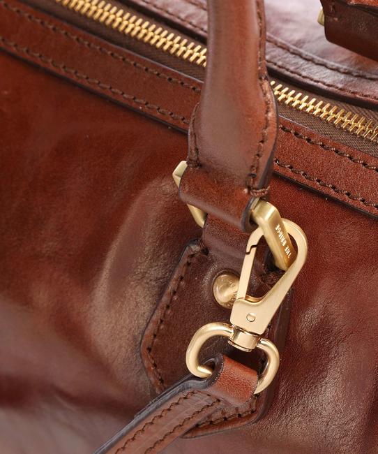 STORY Bolso con bandolera, en piel BROWN - Bolsos Mujer