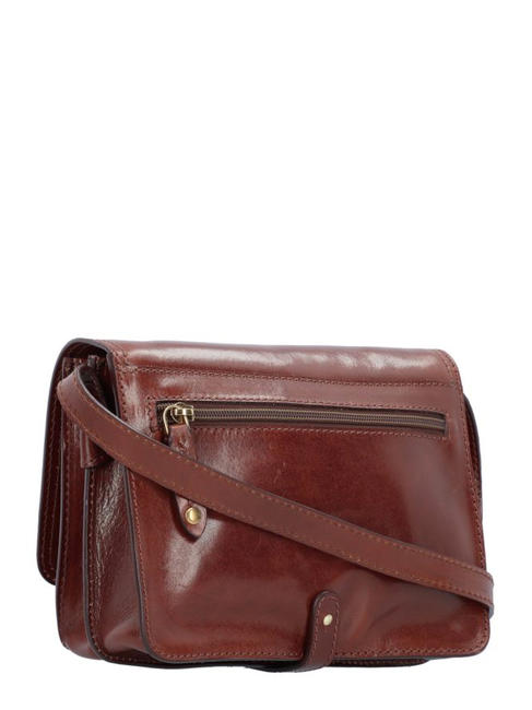 STORY Bolso bandolera de piel BROWN - Bolsos Mujer