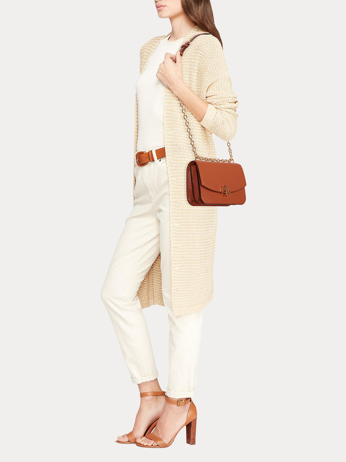 Ralph Lauren Madison 22 Bolso Bandolera En Cuero Martillado Laurentan. -  ¡Compra En Le Sac!