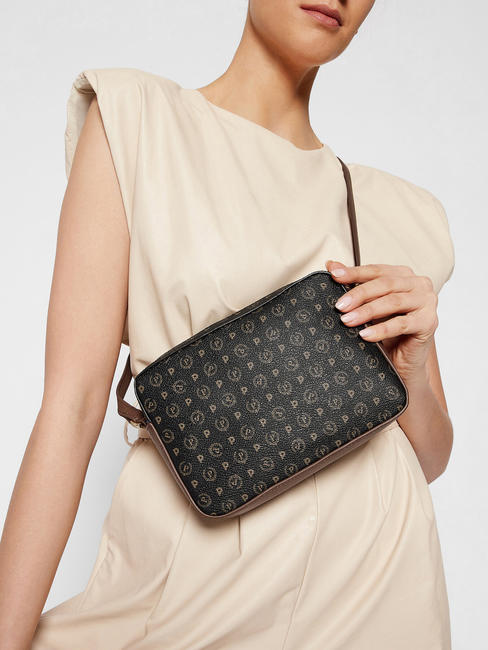 Tapiro Bolso de hombro negro marrón - Bolsos Mujer