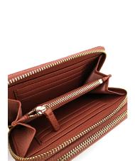 COCCINELLE METALLIC SOFT Cartera mediana de piel con cremallera Cinnam - Carteras Mujer - 4