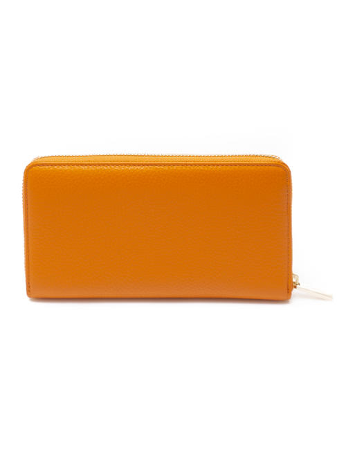 METALLIC SOFT Cartera grande con cremallera alrededor jengibre - Carteras Mujer