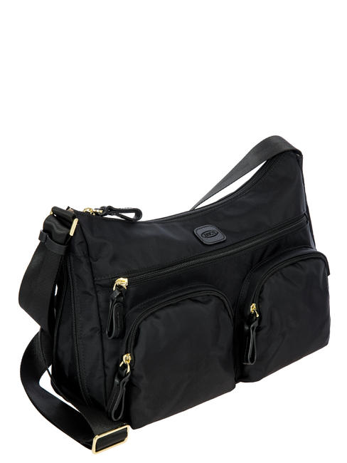 X-BAG Bolso bandolera, expandible negro Negro - Bolsos Mujer