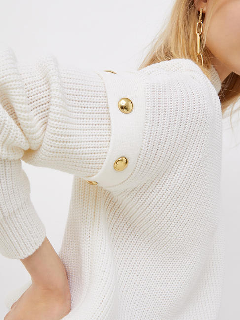   Jersey de cuello alto con tachuelas bialana - Su&eacute;teres de mujer