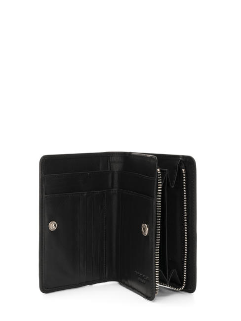 BASIC Cartera mediana de piel negro - Carteras Mujer
