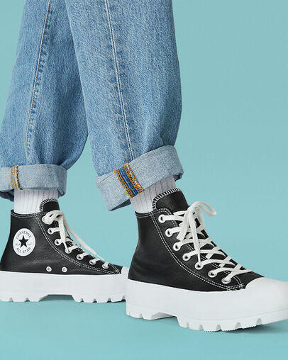 CHUCK TAYLOR ALL STAR LUGGED HIGH Botines de piel blwhwhi - Zapatos unisex