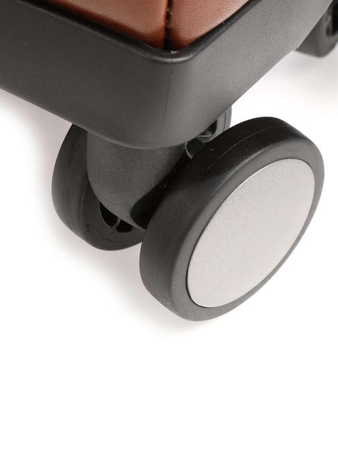 STORY Carro para equipaje de mano, en cuero BROWN - Equipaje de mano