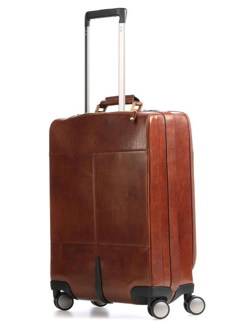 STORY Carro para equipaje de mano, en cuero BROWN - Equipaje de mano