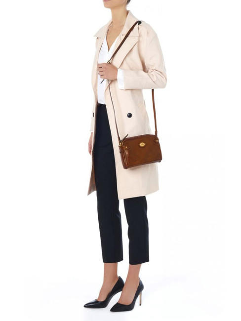 STORY Mini bolso bandolera en piel BROWN - Bolsos Mujer