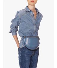 COCCINELLE BLACKIE Azalea Mini bolso de hombro / bolsa de cuero pantalones vaqueros - Bolsos Mujer - 5