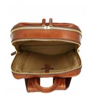 THE BRIDGE VESPUCCI Mochila de cuero para portátil BROWN - Mochilas para portátil - 4