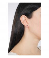 AMEN COCCOLE LUXURY Pendientes de plata rosa y circonitas negras - Pendientes