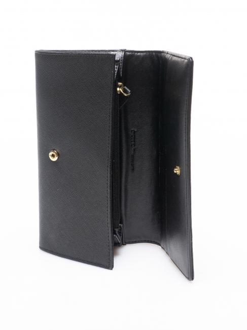 SAFFI Billetera de cuero negro - Bolsos Mujer