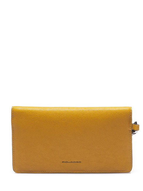 CAMPIONARIO - BLACK SQUARE Bolso de mano con pu&ntilde;o, en piel amarillo - Fundas para tablet & Organizer