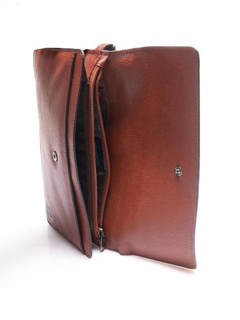 CAMPIONARIO - BLACK SQUARE Bolso de mano con pu&ntilde;o, en piel CUERO - Fundas para tablet & Organizer