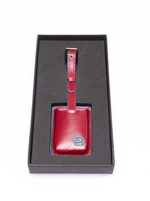 CAMPIONARIO - BLUE SQUARE Etiqueta de direcci&oacute;n ROJO - Accesorios de viaje