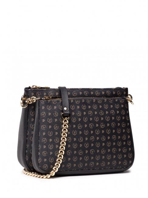 HERITAGE  Bolso de hombro con cadena negro - Bolsos Mujer